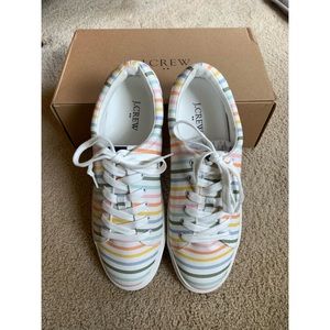 Striped J. Crew sneakers